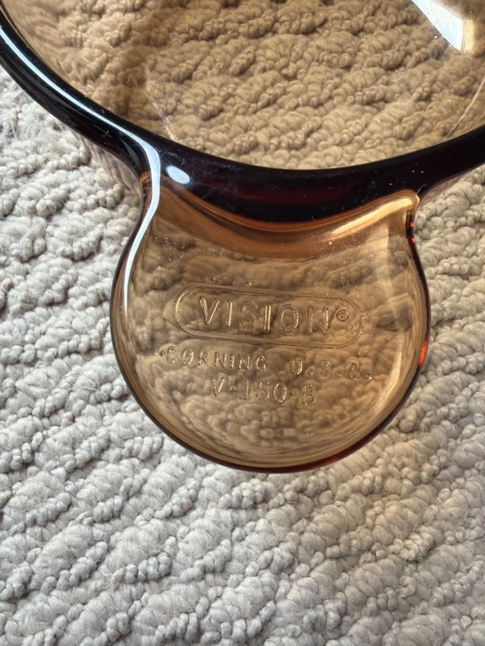 Vision Corning USA Amber Glass Bowl VGC